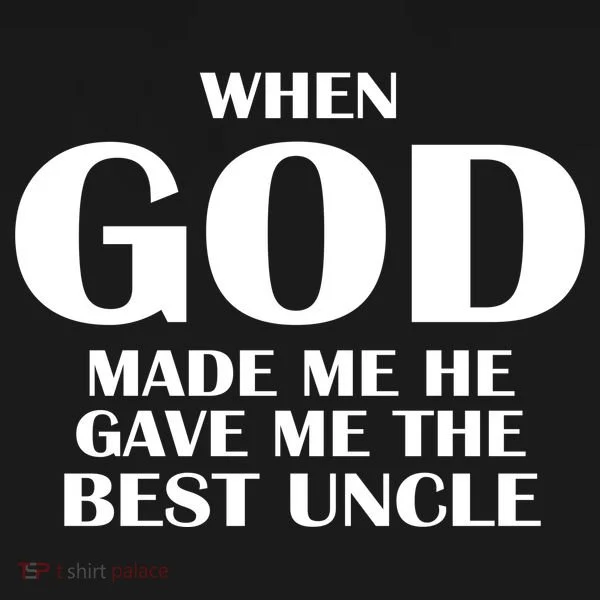 When God Made Me He Gave Me The Best Uncle Ornament