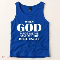 When God Made Me He Gave Me The Best Uncle Tank Top thumb 2