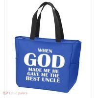 When God Made Me He Gave Me The Best Uncle Tote Bag thumb 3