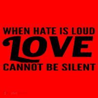 When Hate Is Loud Love Cannot Be Silent Santa Hat thumb 1