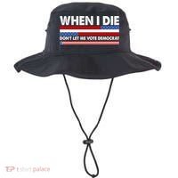 When I Die Don't Let Me Vote Democrat Bucket Hat thumb 0