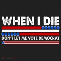 When I Die Don't Let Me Vote Democrat Golf Towel thumb 3