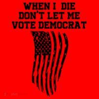 When I Die Don't Let Me Vote Democrat Funny Republican Santa Hat thumb 1