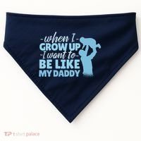 When I Grow Up Be Like Daddy USA-Made Doggie Bandana thumb 0