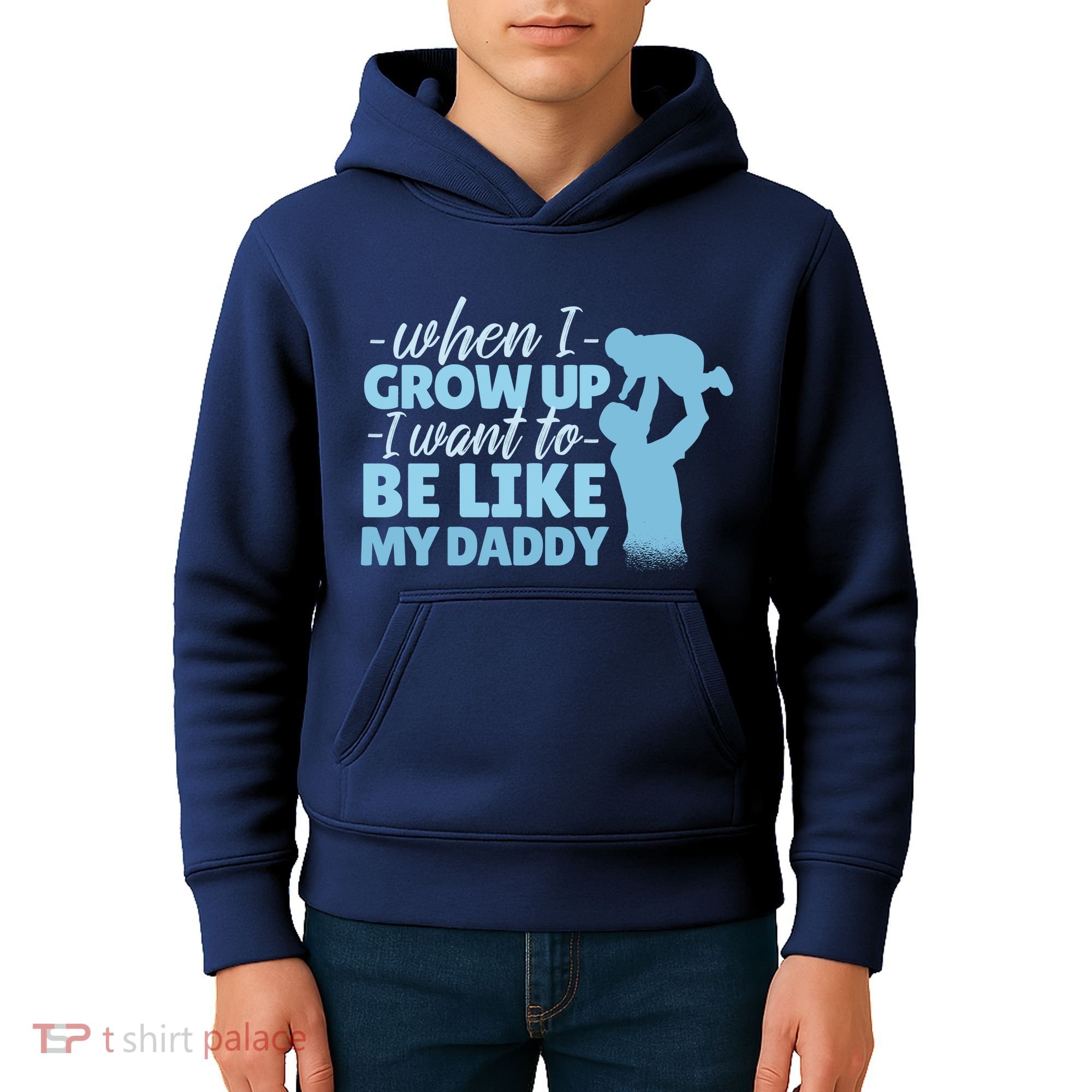 When I Grow Up Be Like Daddy Kids Hoodie
