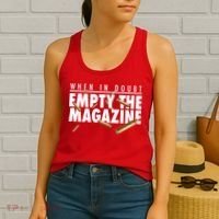 When In Doubt Empty The Magazine Women's Tank Top thumb 2