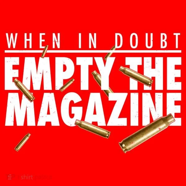 When In Doubt Empty The Magazine Kids Long Sleeve Shirt