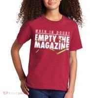 When In Doubt Empty The Magazine Kids T-Shirt thumb 2
