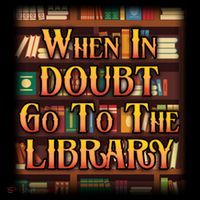 When In Doubt Go To The Library Backpack thumb 2
