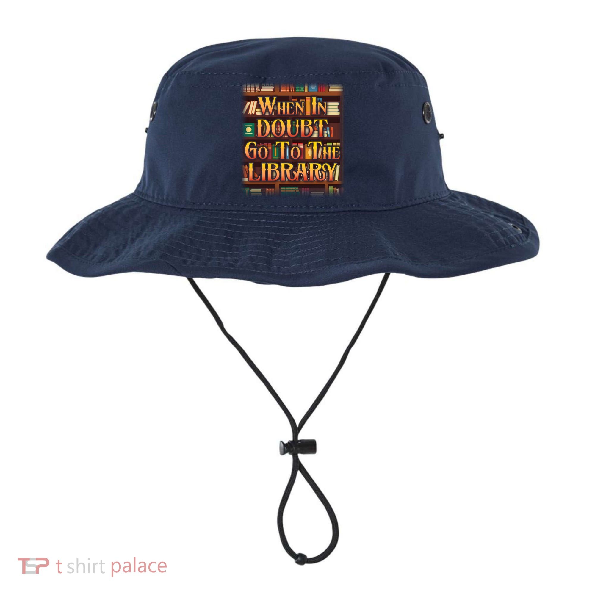 When In Doubt Go To The Library Bucket Hat