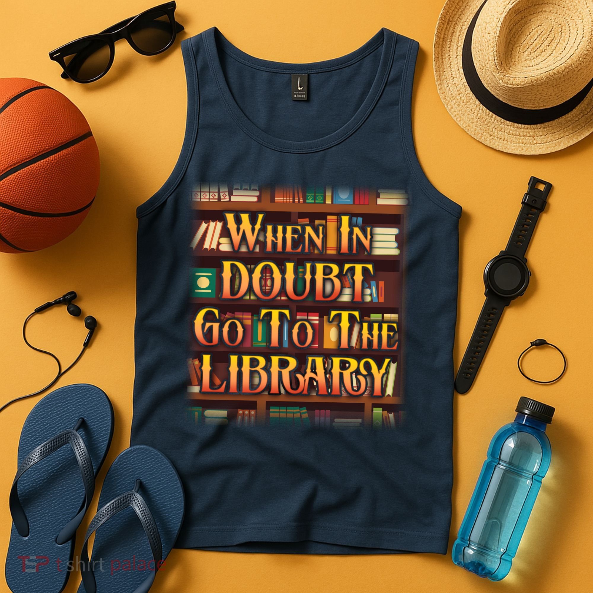 When In Doubt Go To The Library Tank Top