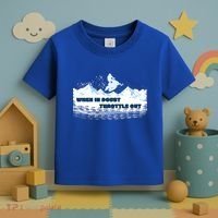 When In Doubt Throttle Out Snowmobiling Toddler T-Shirt thumb 3