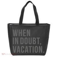 When in Doubt, Vacation Funny Tote Bag thumb 0