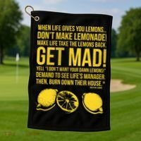 When Life Gives You Lemons Golf Towel thumb 1