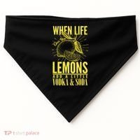 When Life Gives You Lemons Add Vodka and Soda USA-Made Doggie Bandana thumb 0