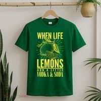 When Life Gives You Lemons Add Vodka and Soda T-Shirt thumb 2
