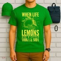 When Life Gives You Lemons Add Vodka and Soda T-Shirt thumb 6