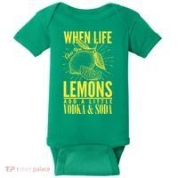When Life Gives You Lemons Add Vodka and Soda Baby Bodysuit thumb 0