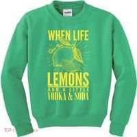 When Life Gives You Lemons Add Vodka and Soda Kids Sweatshirt thumb 0