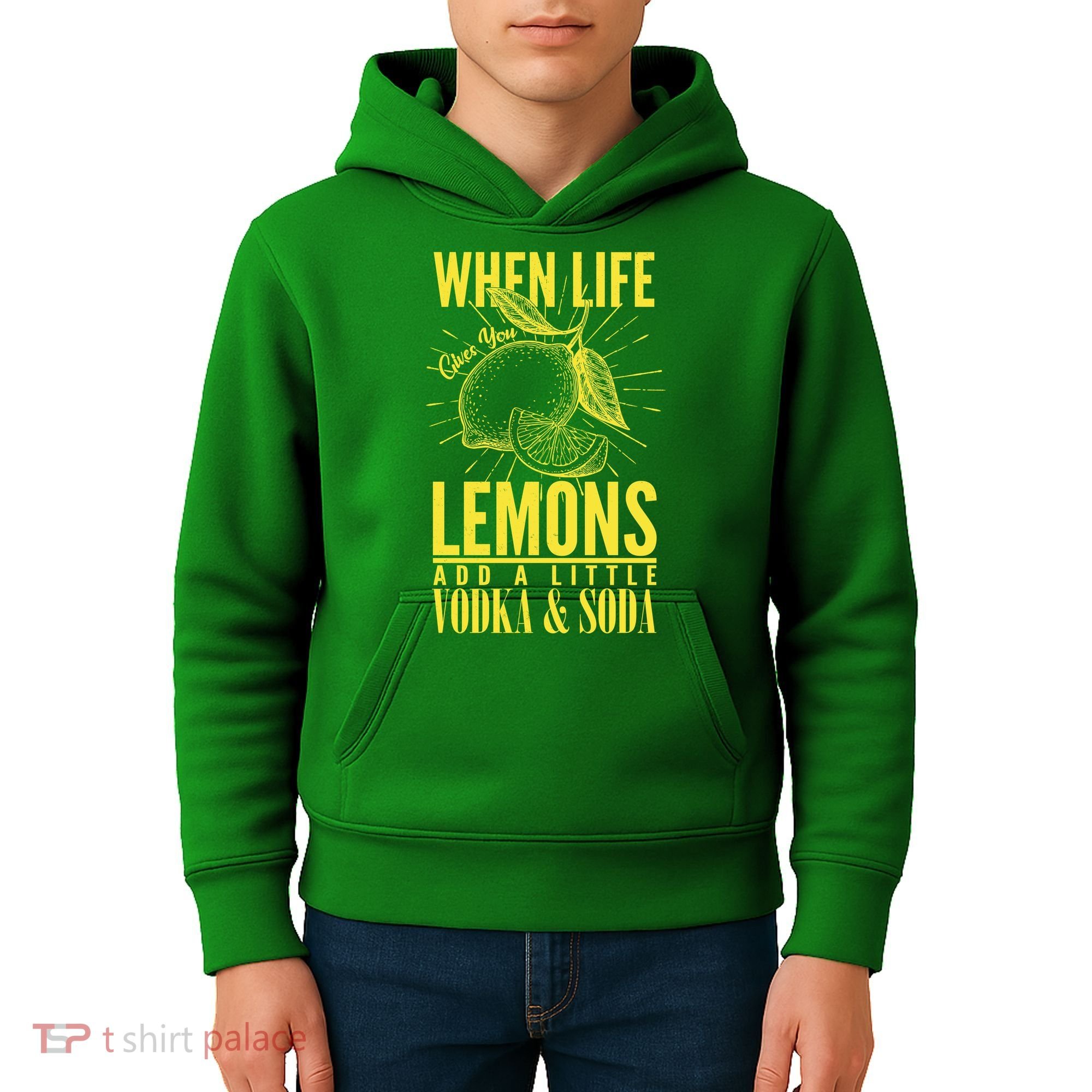 When Life Gives You Lemons Add Vodka and Soda Kids Hoodie