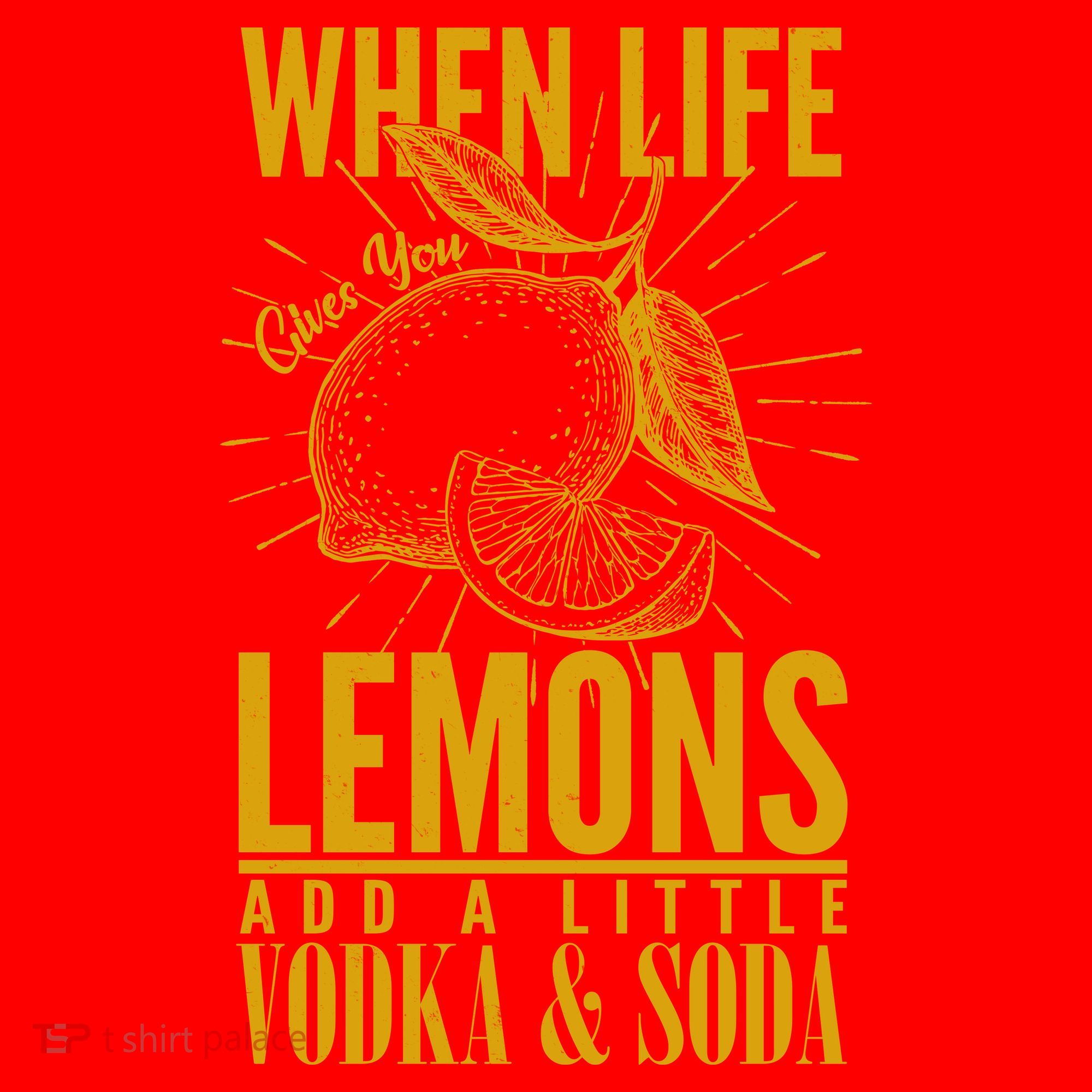 When Life Gives You Lemons Add Vodka and Soda Santa Hat