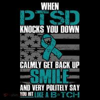 When PTSD Knock You Down Ornament thumb 1