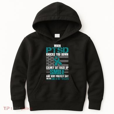 When PTSD Knock You Down Kids Hoodie