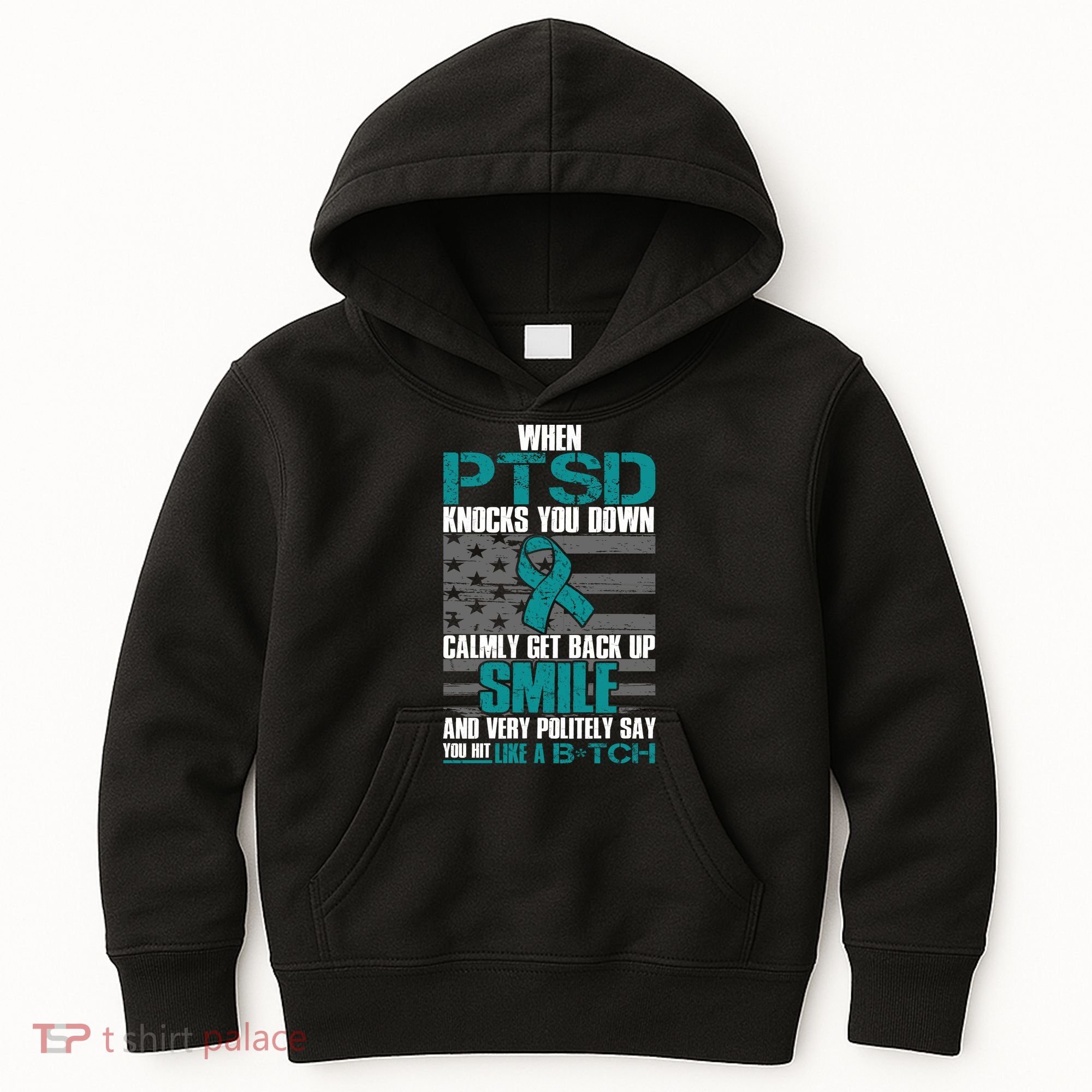 When PTSD Knock You Down Kids Hoodie