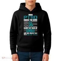 When PTSD Knock You Down Kids Hoodie thumb 4