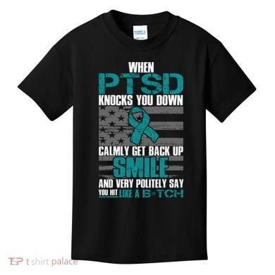 When PTSD Knock You Down Kids T-Shirt