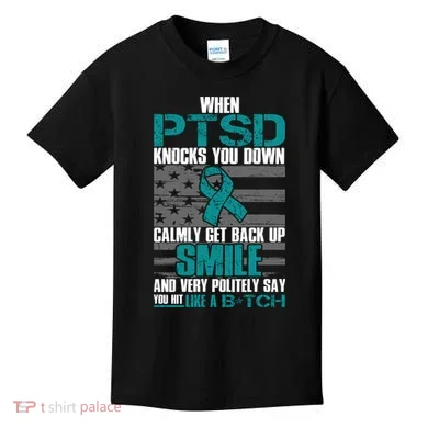 When PTSD Knock You Down Kids T-Shirt