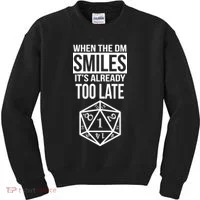 When The DM Smiles It's Already Too Late Kids Sweatshirt thumb 0
