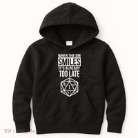 When The DM Smiles It's Already Too Late Kids Hoodie thumb 0