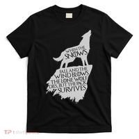 When The Snows Fall The Lone Wolf Dies, But the Pack Survives T-Shirt thumb 0