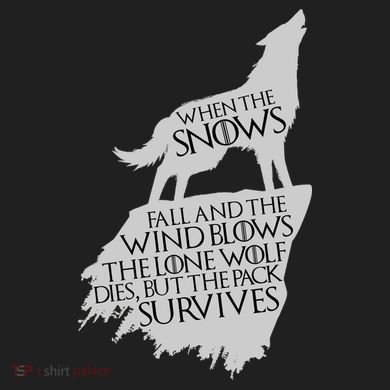 When The Snows Fall The Lone Wolf Dies, But the Pack Survives V.I.T. Fleece Crew Sweatshirt