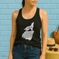When The Snows Fall The Lone Wolf Dies, But the Pack Survives Women's Tank Top thumb 2