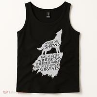 When The Snows Fall The Lone Wolf Dies, But the Pack Survives Tank Top thumb 2