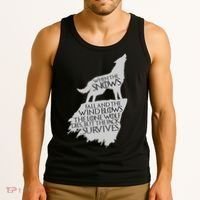 When The Snows Fall The Lone Wolf Dies, But the Pack Survives Tank Top thumb 3