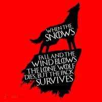 When The Snows Fall The Lone Wolf Dies, But the Pack Survives Santa Hat thumb 1