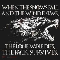 When The Snows Fall The Lone Wolf Dies But the Pack Survives Logo Impact Tech Backpack thumb 2