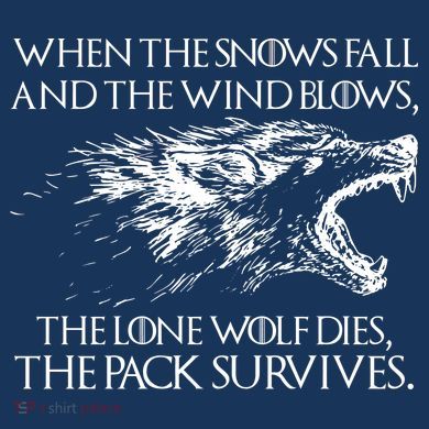 When The Snows Fall The Lone Wolf Dies But the Pack Survives Logo Sustainable Bucket Hat