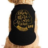 When There Are Nine RBG Quote Ruth Bader Ginsburg Tribute Doggie Tank thumb 0