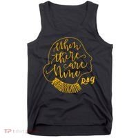 When There Are Nine RBG Quote Ruth Bader Ginsburg Tribute Tank Top thumb 0