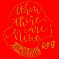 When There Are Nine RBG Quote Ruth Bader Ginsburg Tribute Santa Hat thumb 1