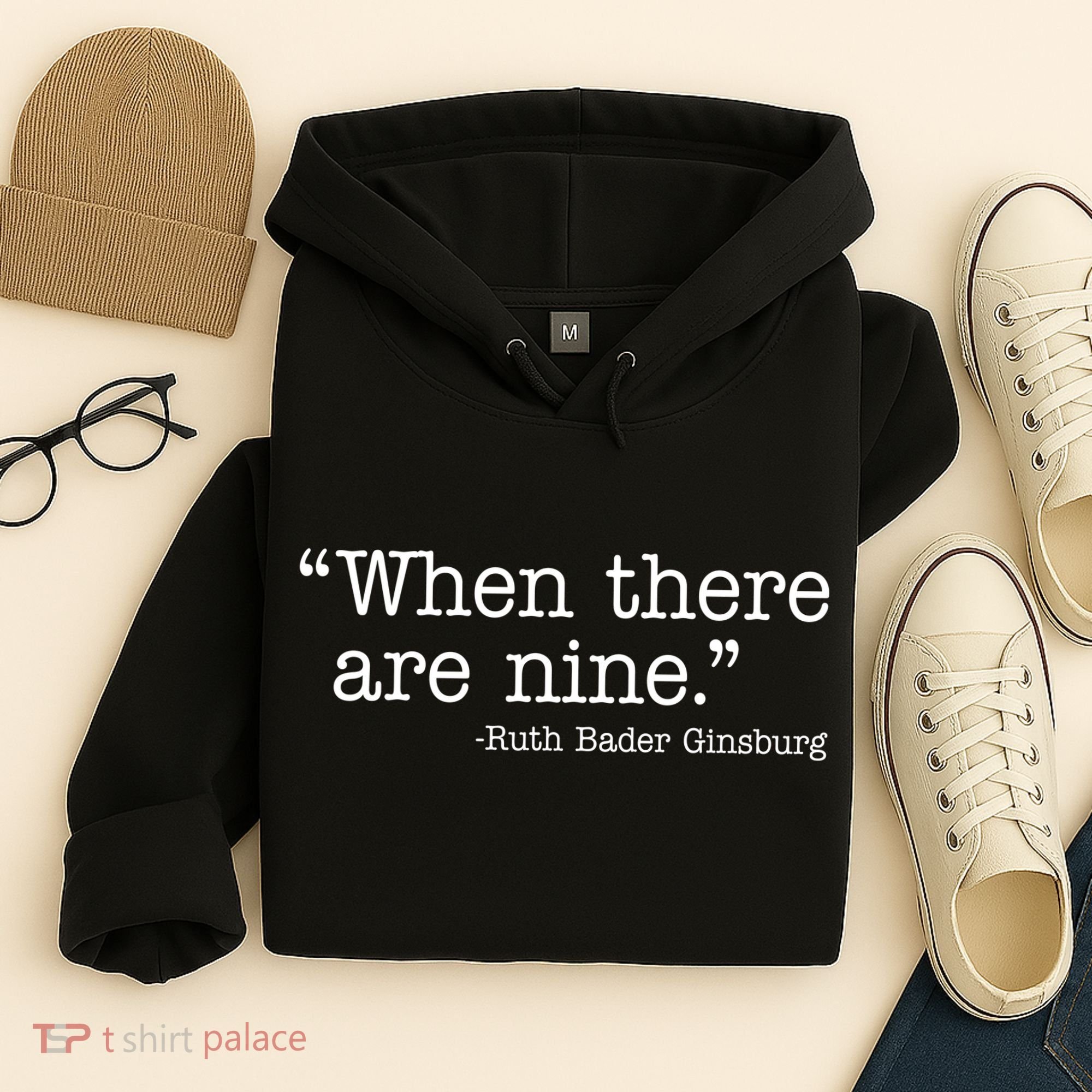 When There Are Nine Ruth Bader Ginsburg Quote Hoodie