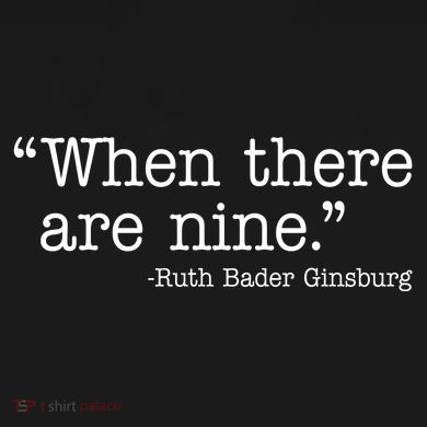 When There Are Nine Ruth Bader Ginsburg Quote Womens Funnel Neck Pullover Hood