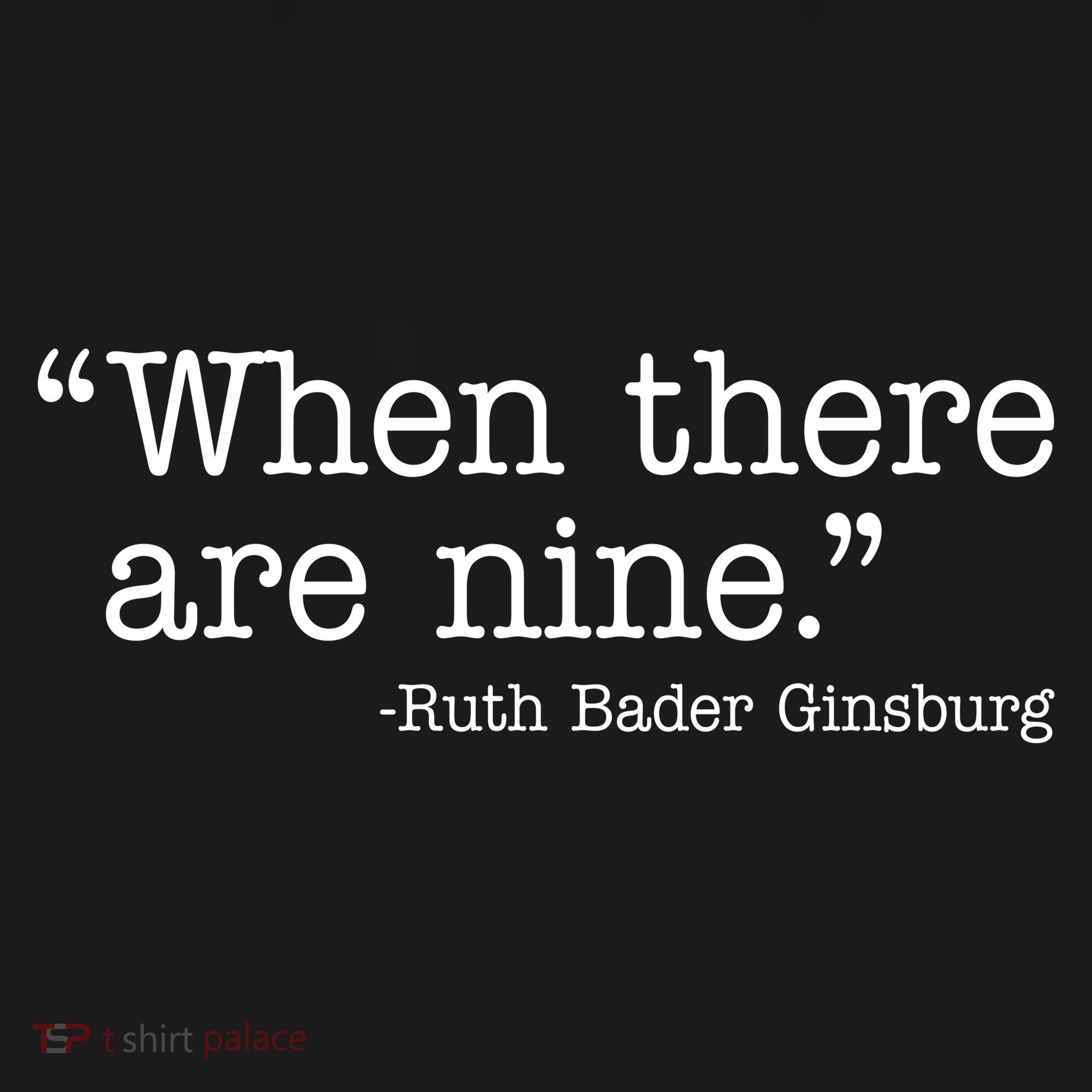 When There Are Nine Ruth Bader Ginsburg Quote Ornament