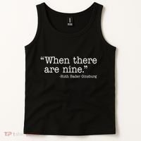 When There Are Nine Ruth Bader Ginsburg Quote Tank Top thumb 2