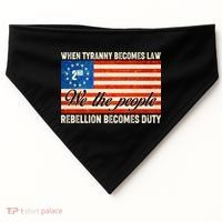 When Tyranny Becomes Law Rebellion Becomes Duty USA-Made Doggie Bandana thumb 0