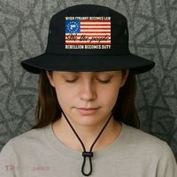 When Tyranny Becomes Law Rebellion Becomes Duty Bucket Hat thumb 3